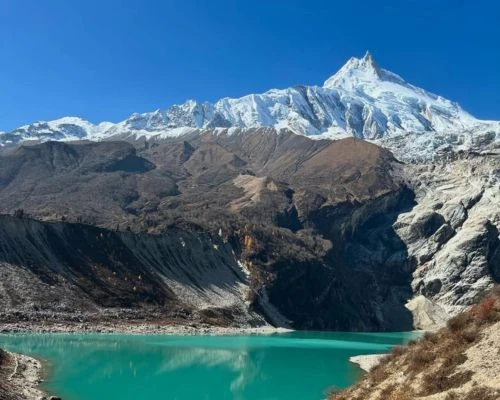 Manaslu circuit trek map