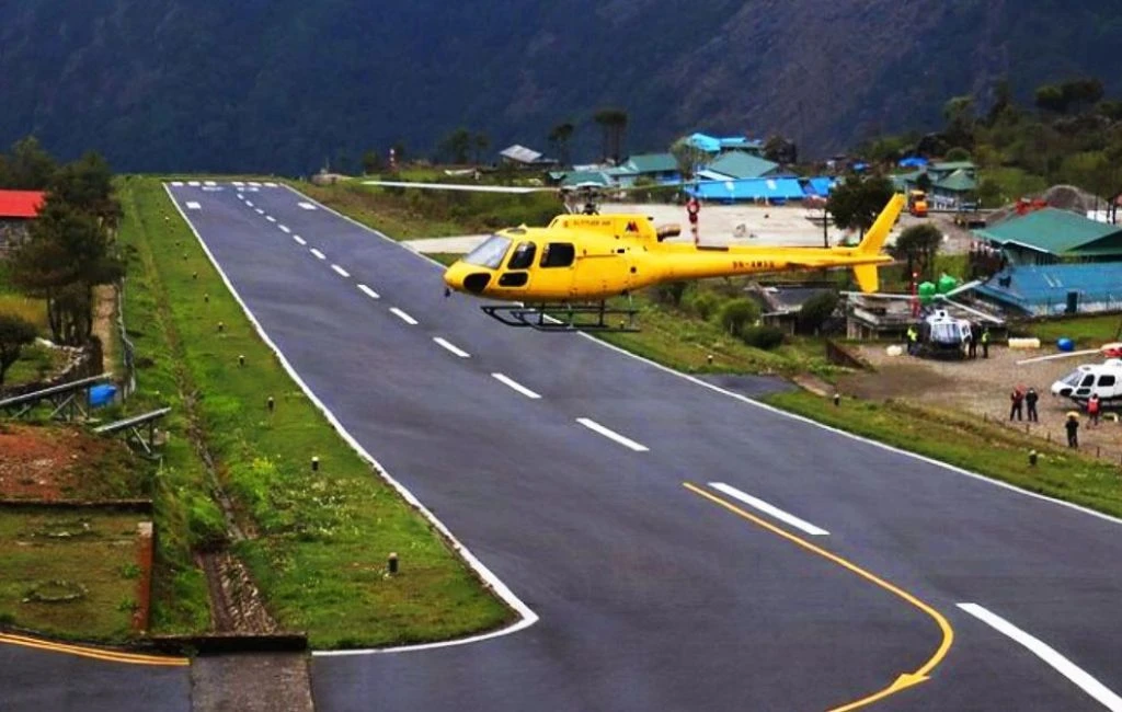 lukla to kathmandu helicopter flight