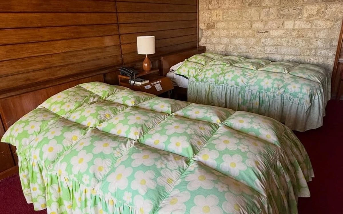 Cozy twin room with mountain-view décor at Hotel Everest View