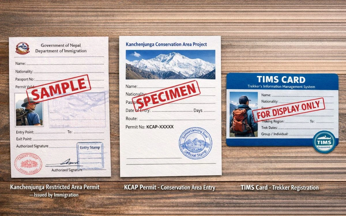 Kanchenjunga Conservation Area trekking permits KCAP TIMS card restricted area