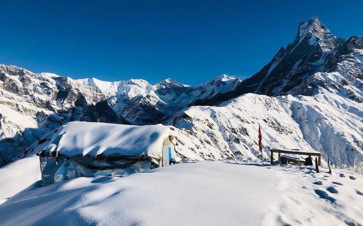 Mardi trek in winter