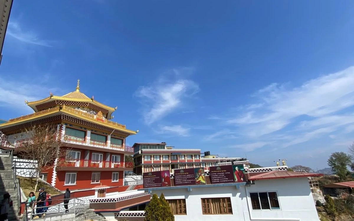 Namobuddha monastery complex in Dhulikhel Nepal