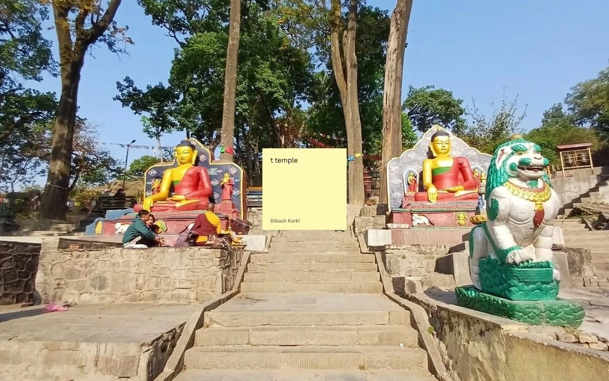 Entrance to Swayambhunath Stupa, the Monkey Temple in Kathmandu