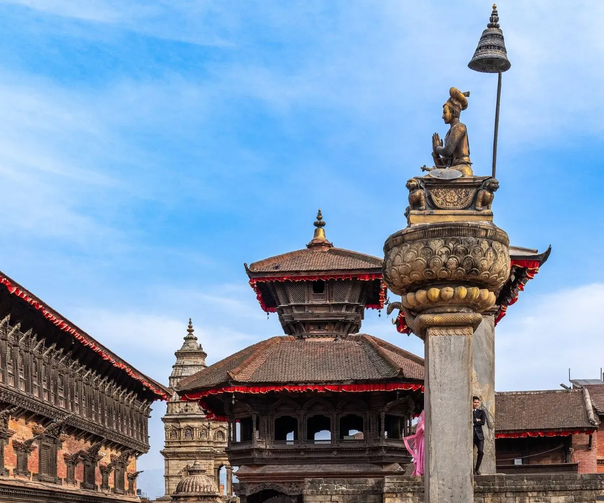 View of Bhaktapur Durbar Square