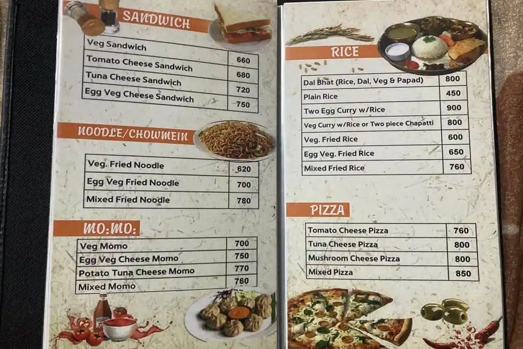 menu of mardi himal trek