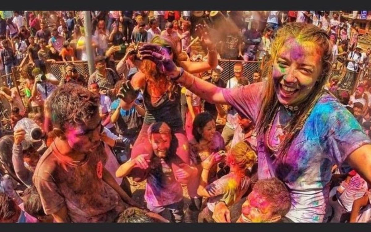 Holi festival in Nepal
