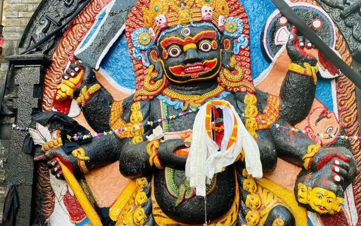 Bhairav statue in Square