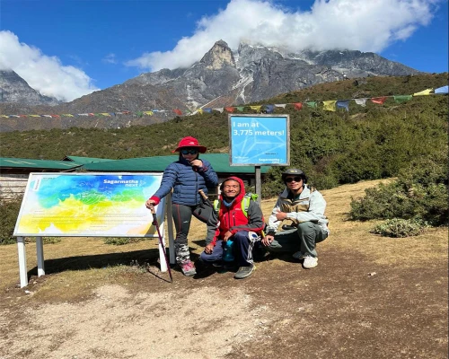 With Local People During Th