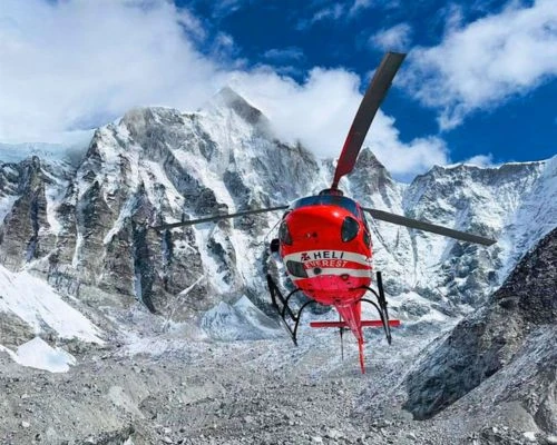 Gorakshep to Lukla Helicopter Flight